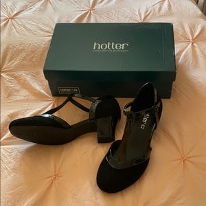 Never-worn Hotter heels.